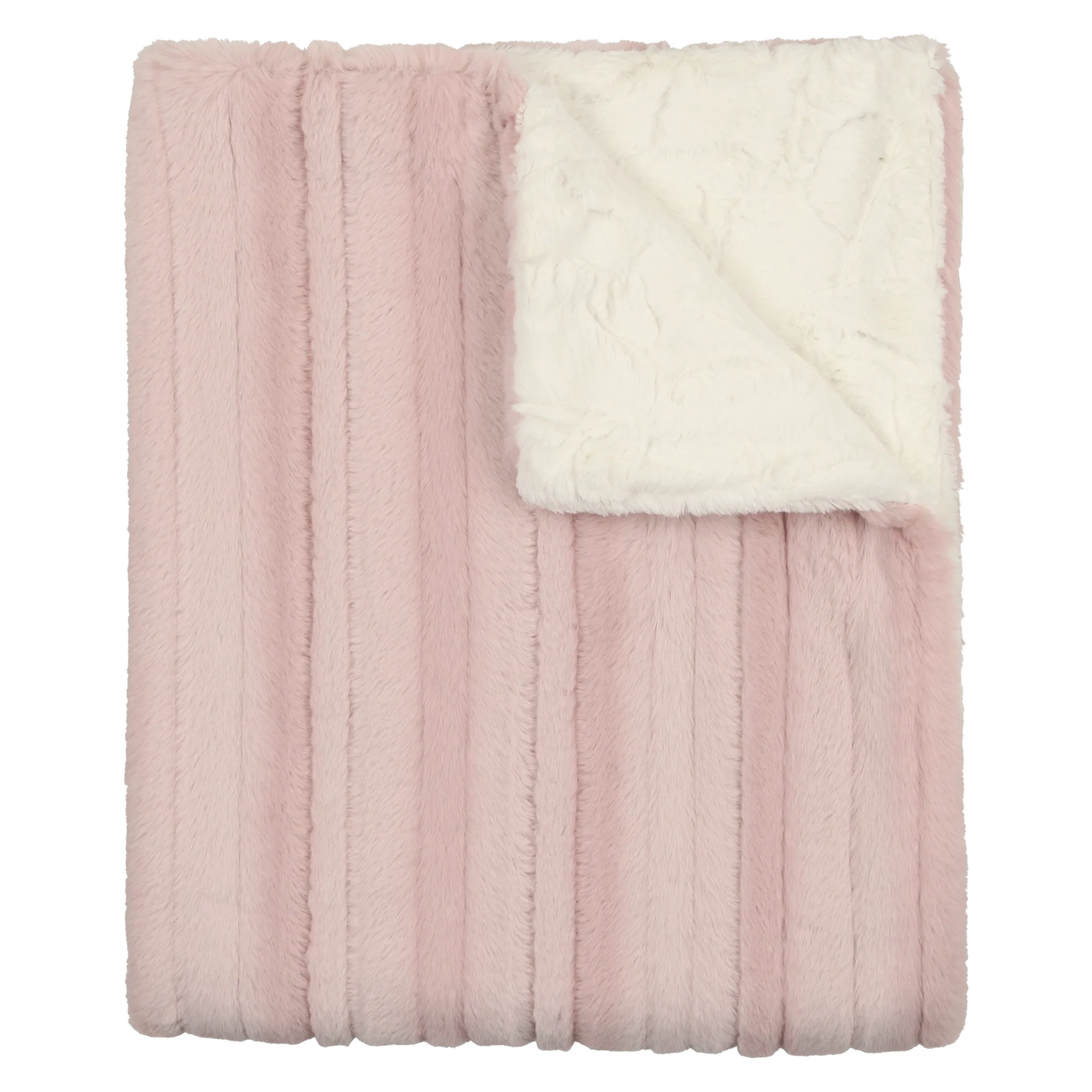 Peluche Lux Fur Blankets - Mauve Panel