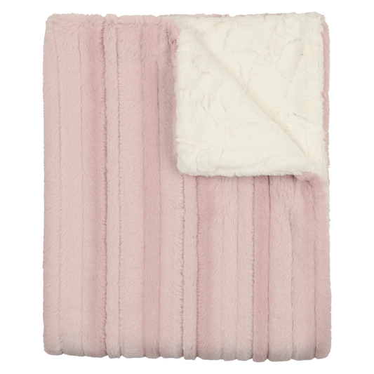 Peluche Lux Fur Blankets - Mauve Panel