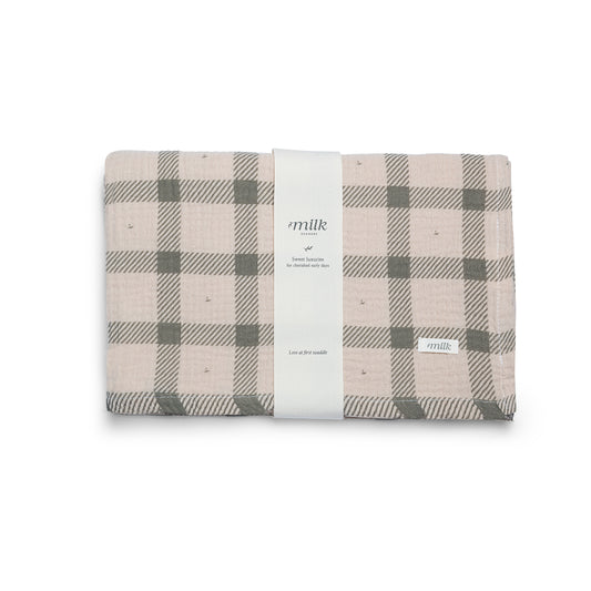 Milk Denmark Muslin Swaddle - Grid
