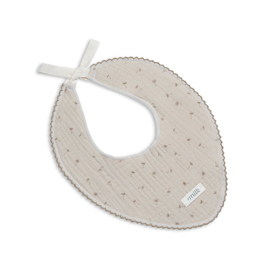 Milk Denmark Muslin Bib - Wildflower Taupe