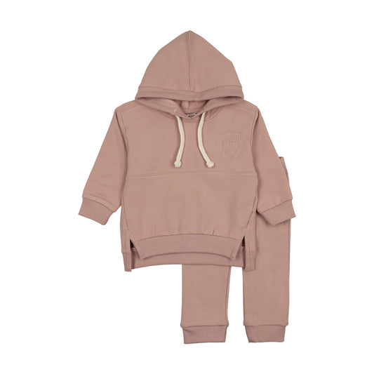 Mon Tresor MT Signature Hoodie Ensemble- Mauveglow