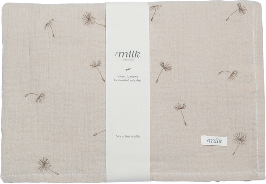 Milk Denmark Muslin Swaddle - Wildflower Taupe