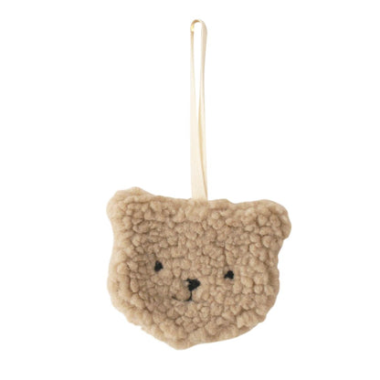 Alimrose Sherpa Paci Comforter Bear- Oatmeal