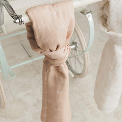 Peluche Bebe/Bows Swaddle - 2 pack