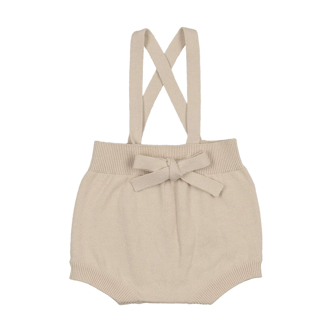Peluche Knit Suspender Bloomers - Stone