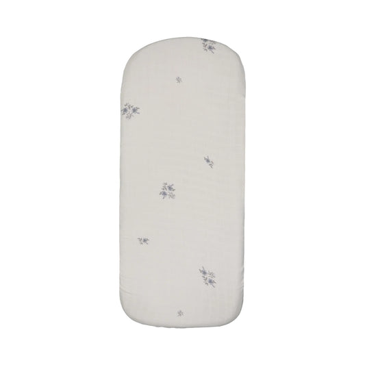 Peluche Blossom Bassinet Sheet - Powder