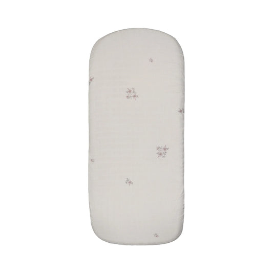 Peluche Blossom Bassinet Sheet - Rose