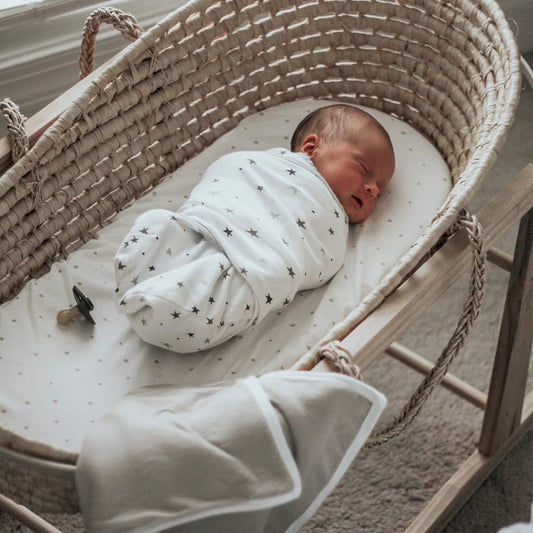 Ely's and Co Adjustable Swaddles 2-Pack - Grey Stars