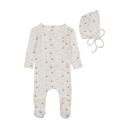Bee & Dee Pretty Petals Pointelle Layette Set - Girls