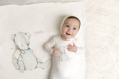 Bee & Dee Cuddle Time Layette Set- Chalk White Boys