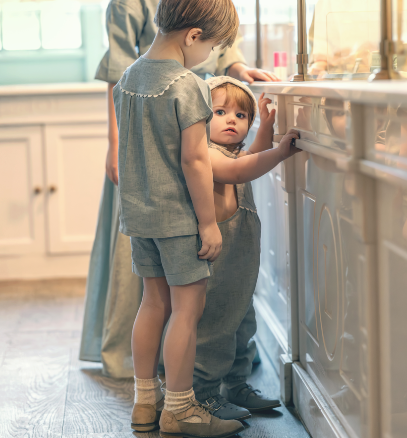 Ann of Nan  Slate Oak Overalls Long