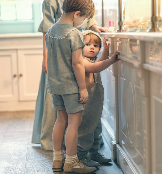 Ann of Nan  Slate Oak Overalls Long