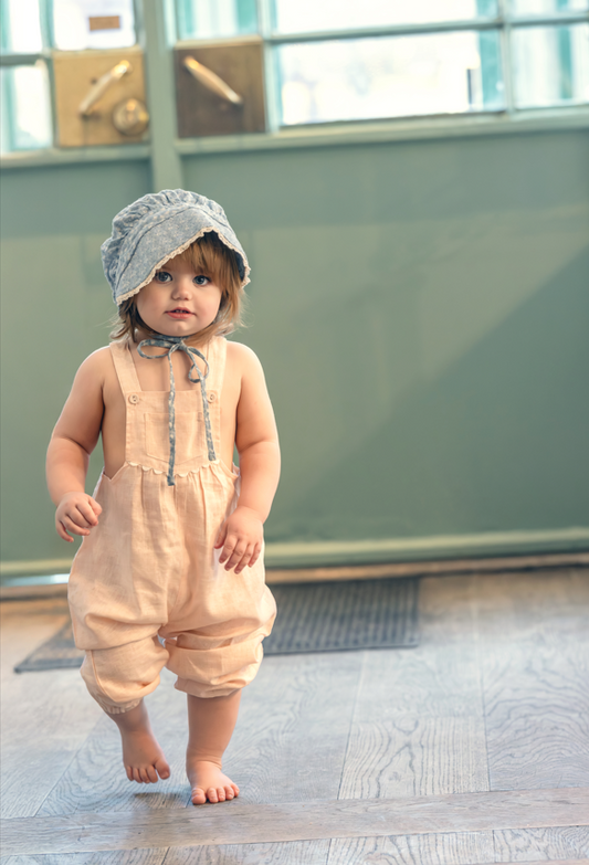 Ann of Nan Hush Pink Oak Overalls Long