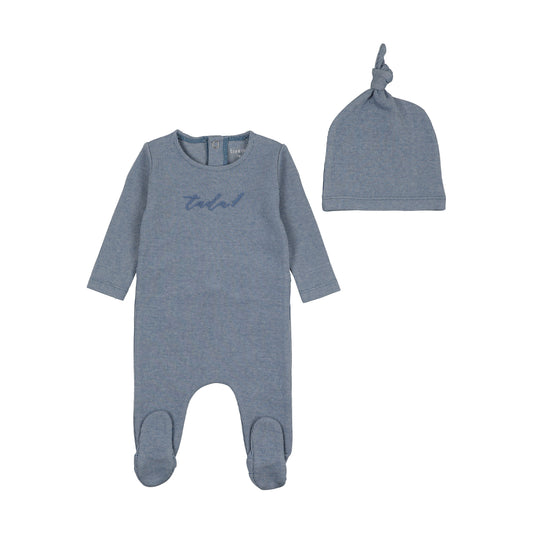 Bee & Dee Tada! Footie Set- Sailor Blue