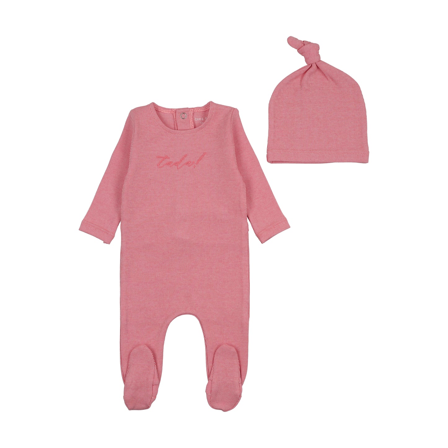 Bee & Dee Tada! Footie Set- Bright Rose