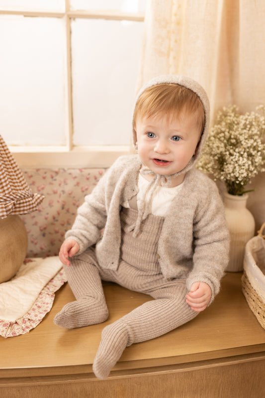 Bee & Dee Texured Wool Ensemble- Toasted Oat