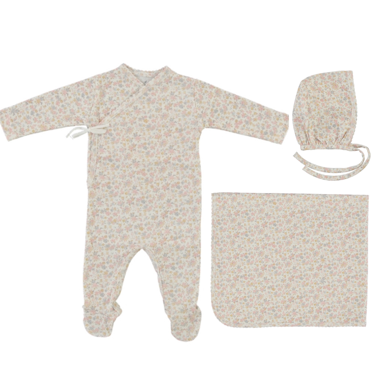 Bebe Organic Iris Wrap Layette Set