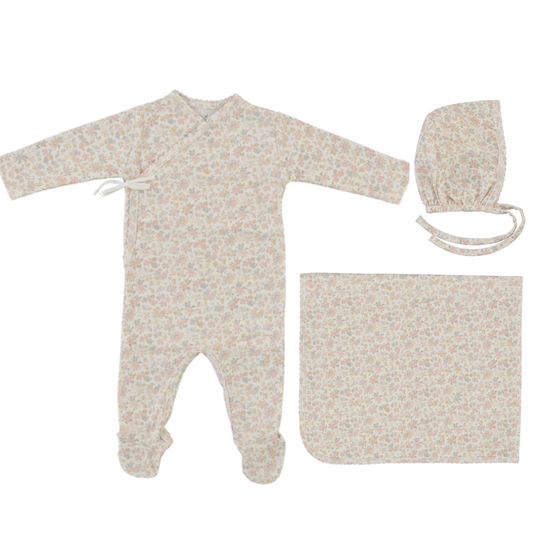 Bebe Organic Iris Wrap Layette Set