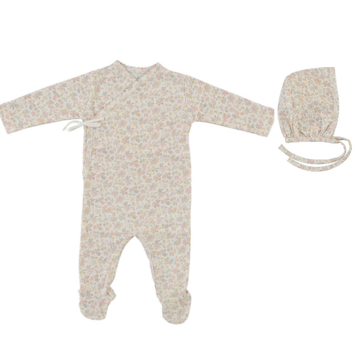 Bebe Organic Iris Wrap Footie Set