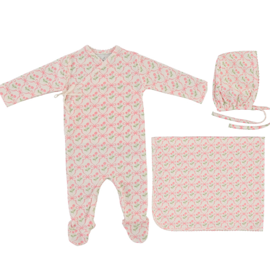 Bebe Organic Blossom Wrap Layette Set