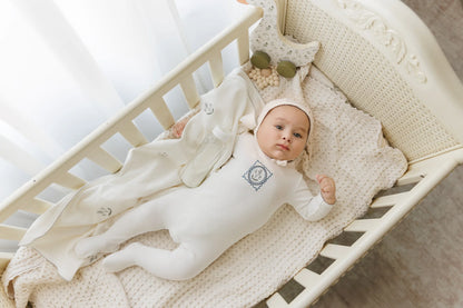 Mon Tresor Vintage Stamp Boys Layette Set