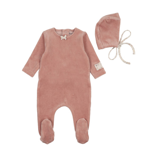 Bee & Dee Whimsical Bloom Layette Set- Rose