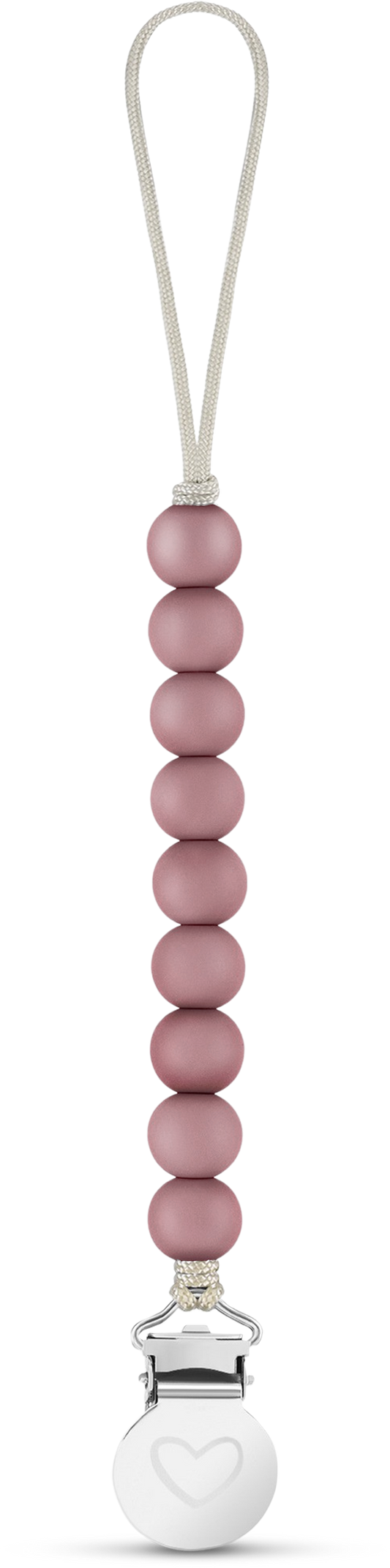 Bleu La La - Lulababe Pacifier Clip: Plum