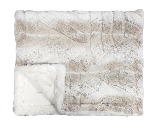 Winx and Blinx Embossed Ombre Taupe Minky Blanket