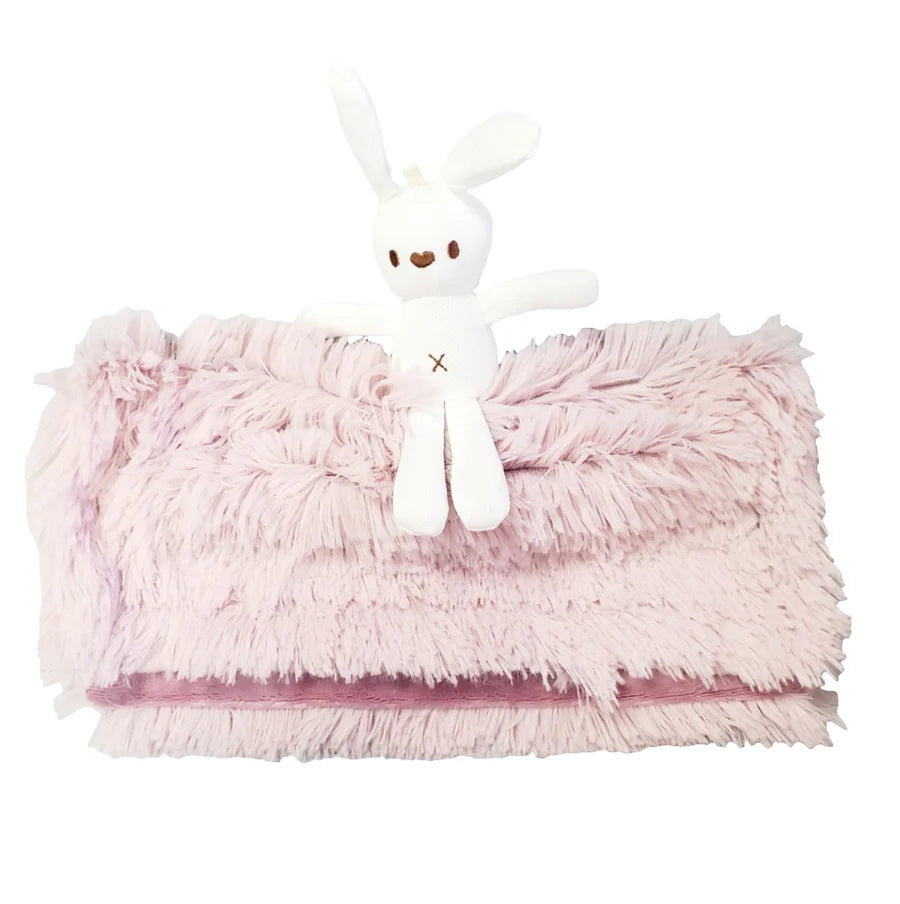Winx and Blinx Shaggy Mauve Bunny Mini Minky Lovey