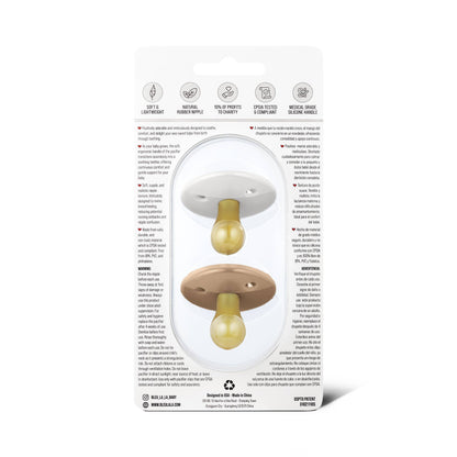Bleu La La - Luladream Pacifier Set of 2 Camel + Cream
