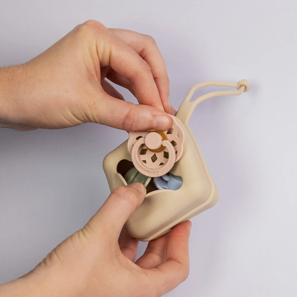 Bibs Pacifier Case - Vanilla