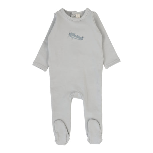 Lilette Graphic Footie-Pale Blue