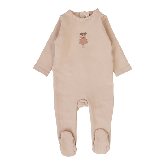 Lilette Graphic Footie-Dusty Pink