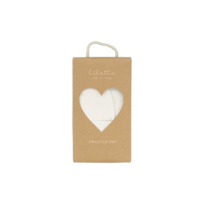 Lilette Bamboo Swaddle Set-White
