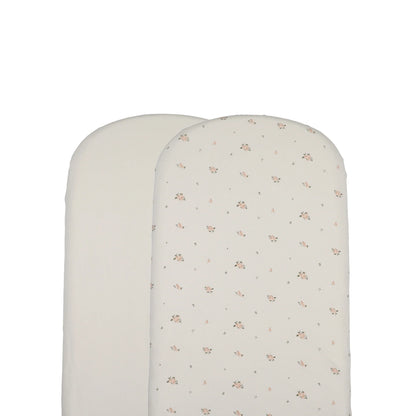 Lilette Rosebud Bassinet Sheet -Rosebud Pink
