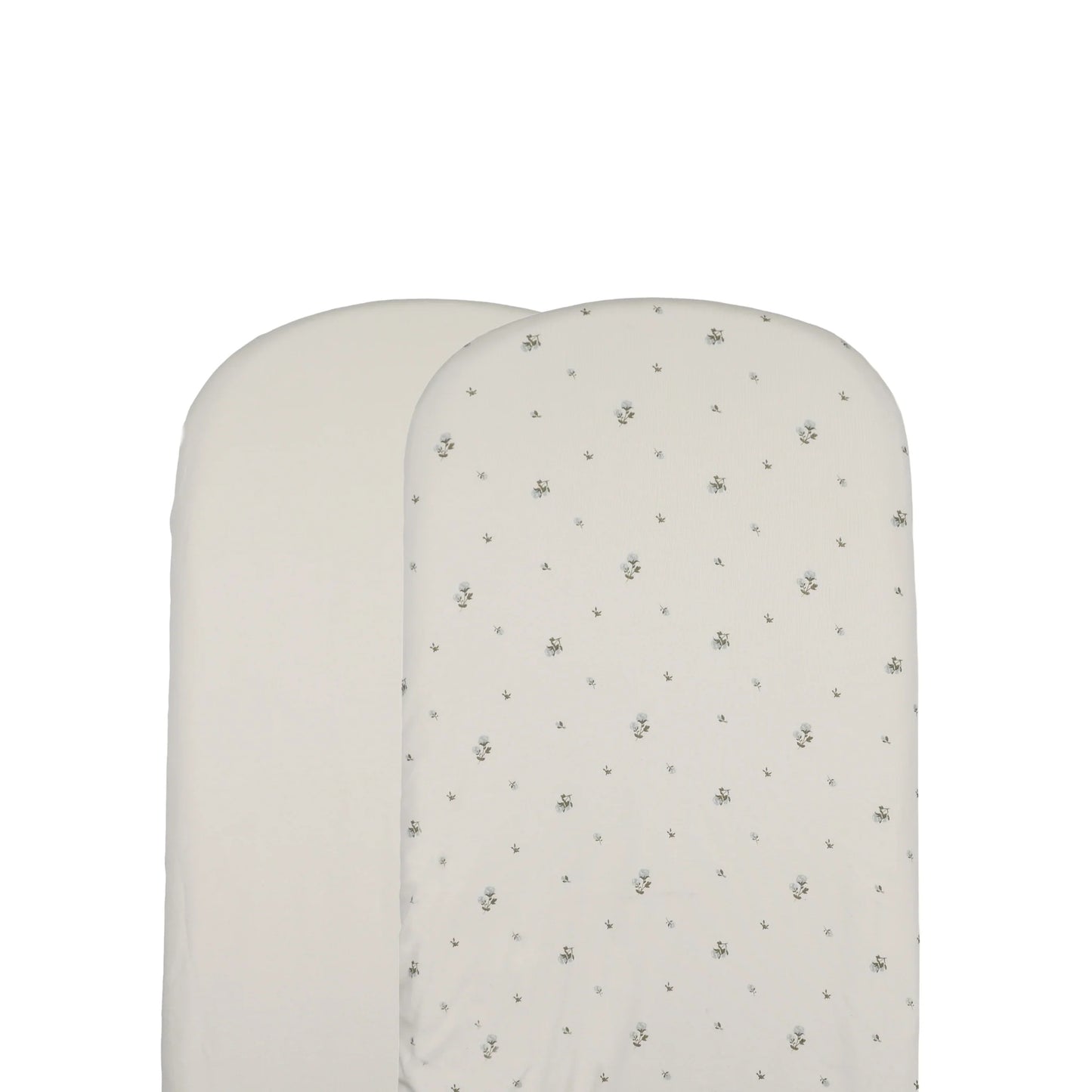 Lilette Rosebud Bassinet Sheet -Rosebud Blue