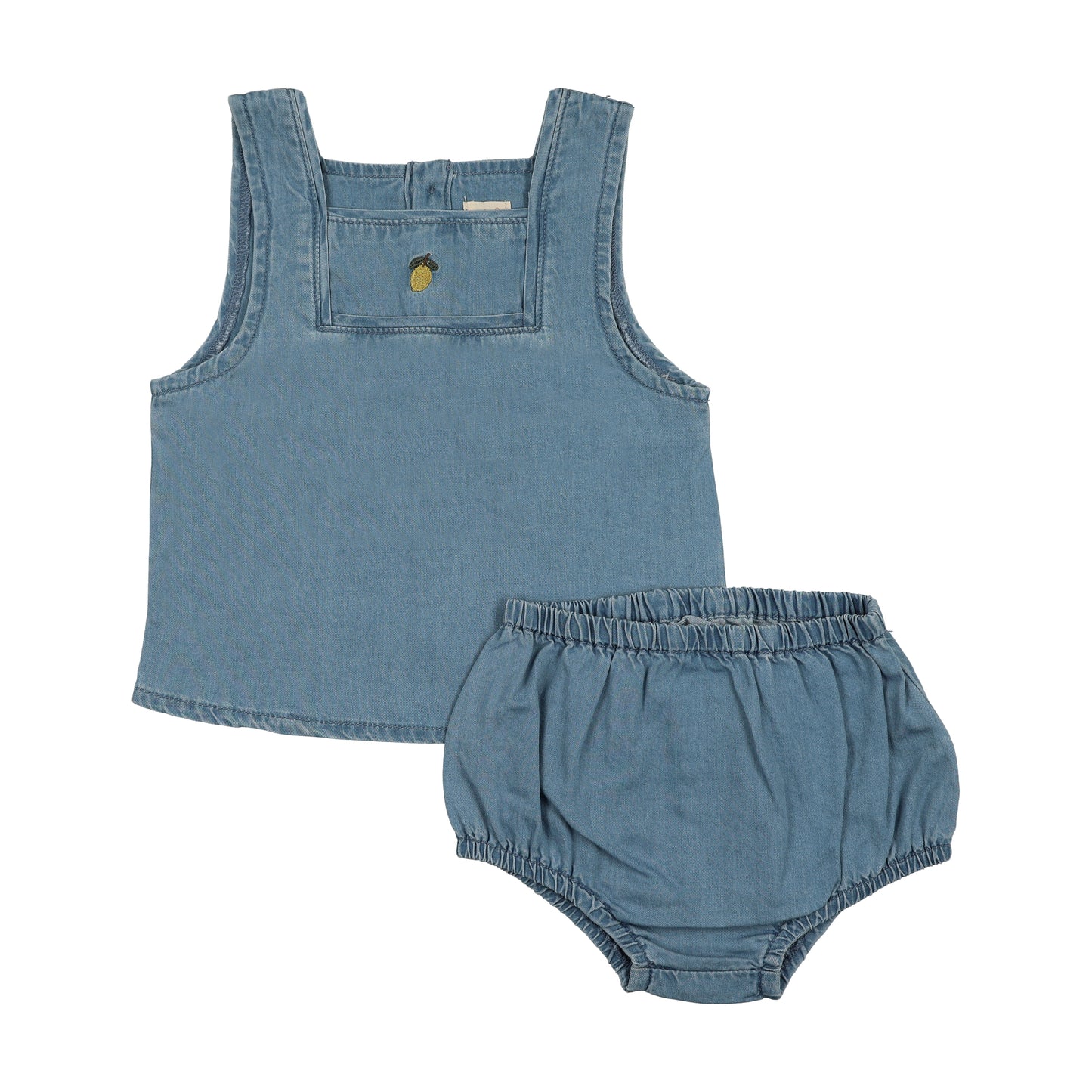 Lil Legs Denim Capsule Toddler Boys Set- Blue Tencel
