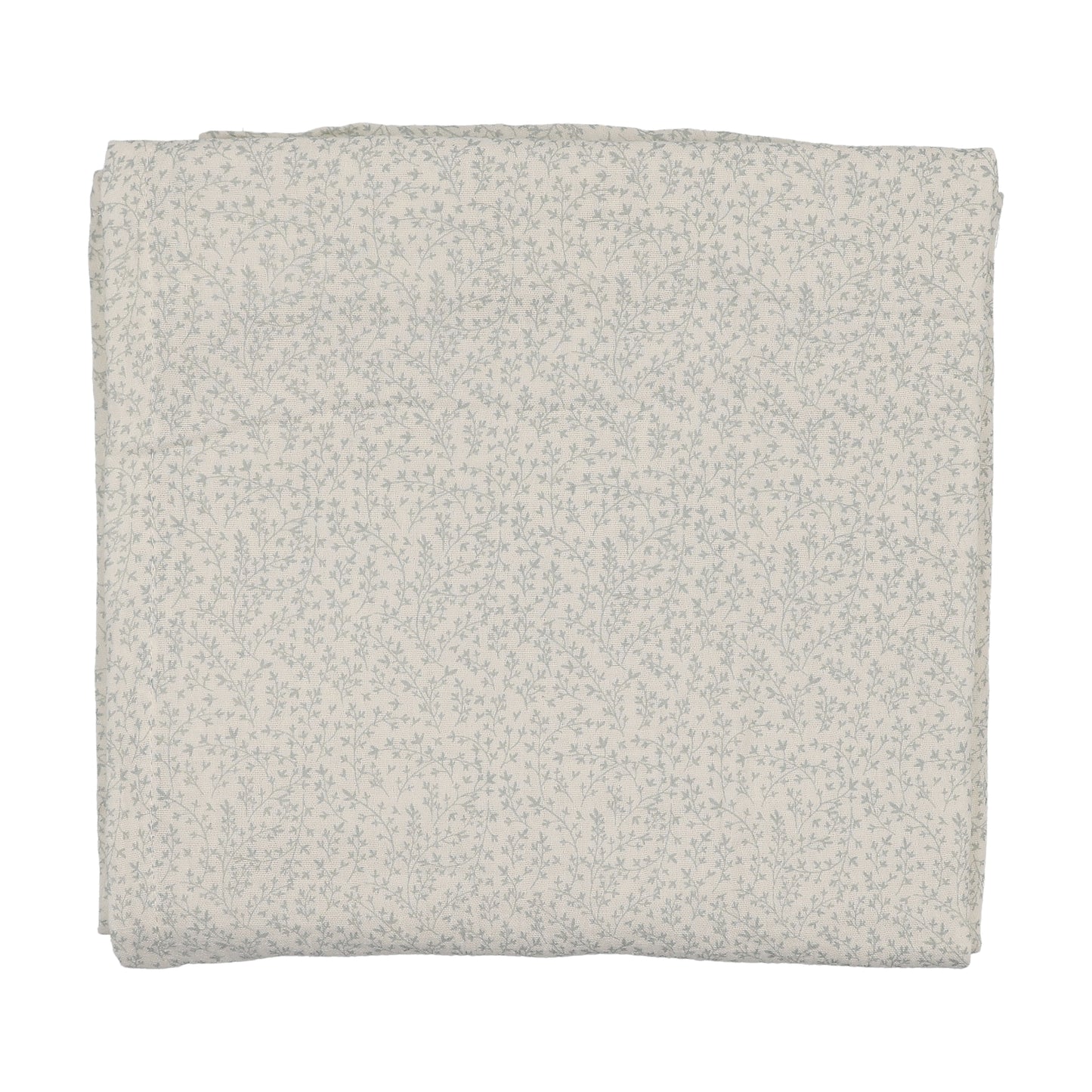 Lilette Leaf Trail Muslin Swaddle-Cream/Blue