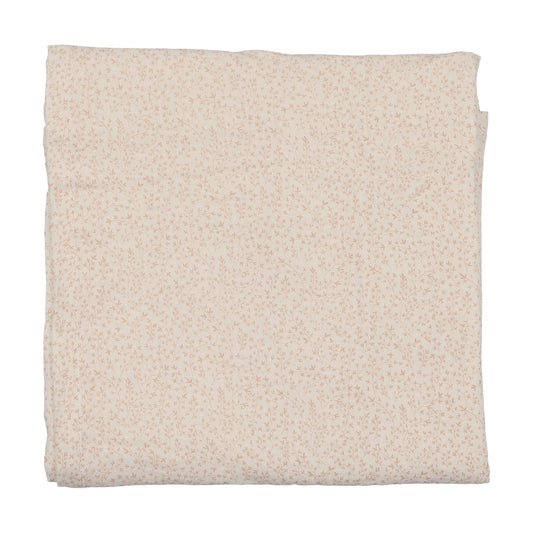 Lilette Leaf Trail Muslin Swaddle-Cream Pink