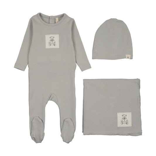 Lilette Graphic Tag Layette Set- Pale Blue