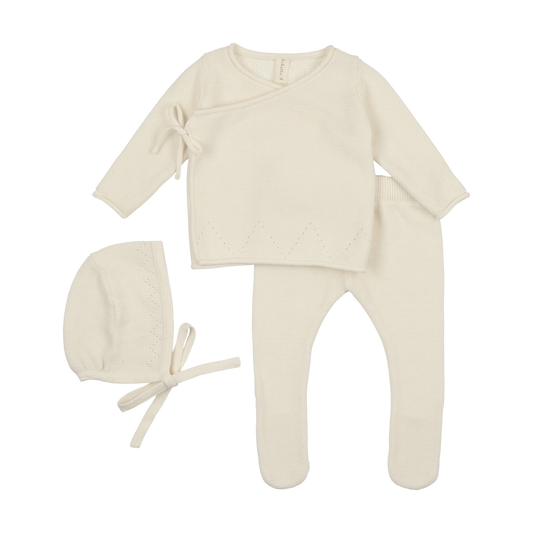Lilette Bris Set+ Blanket- Winter White