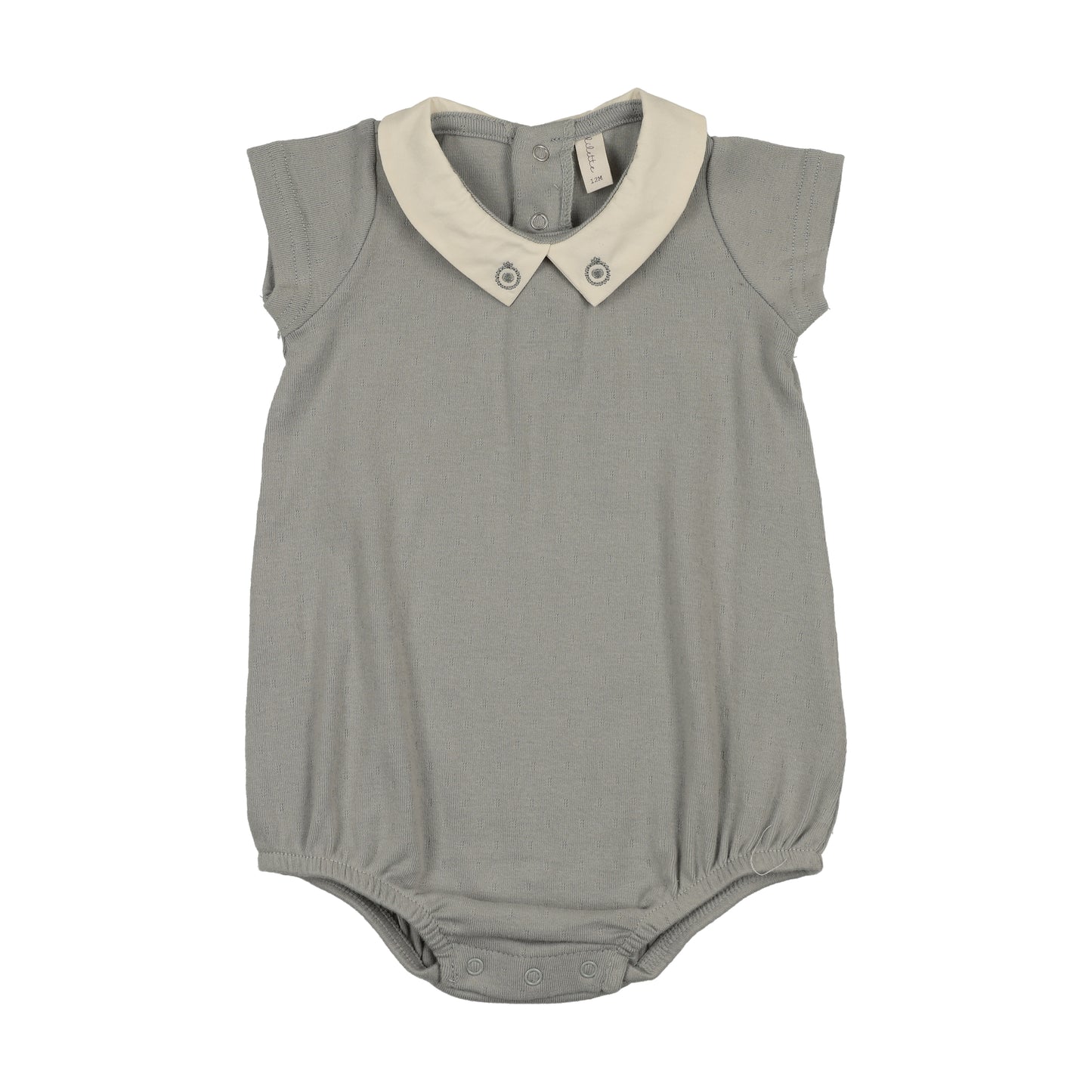 Lilette Sweetheart Collar Romper - Light Blue