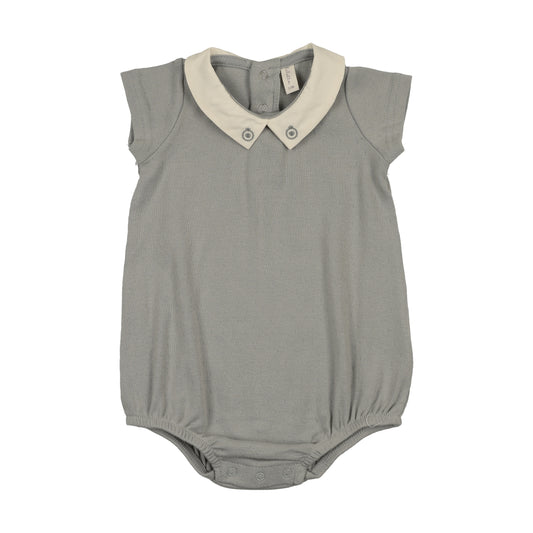 Lilette Sweetheart Collar Romper - Light Blue