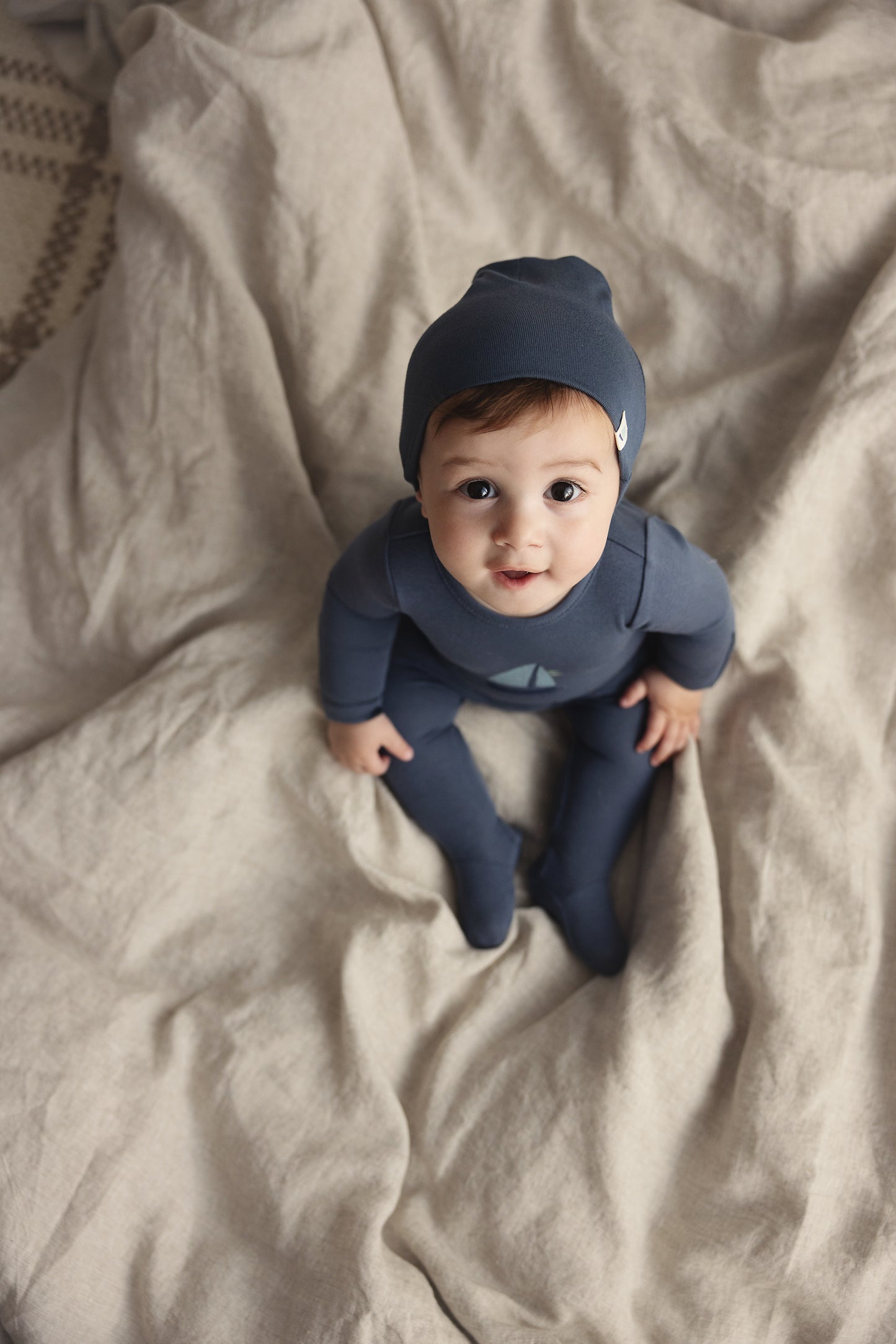 Lilette Nautical Graphic Footie -Off Navy