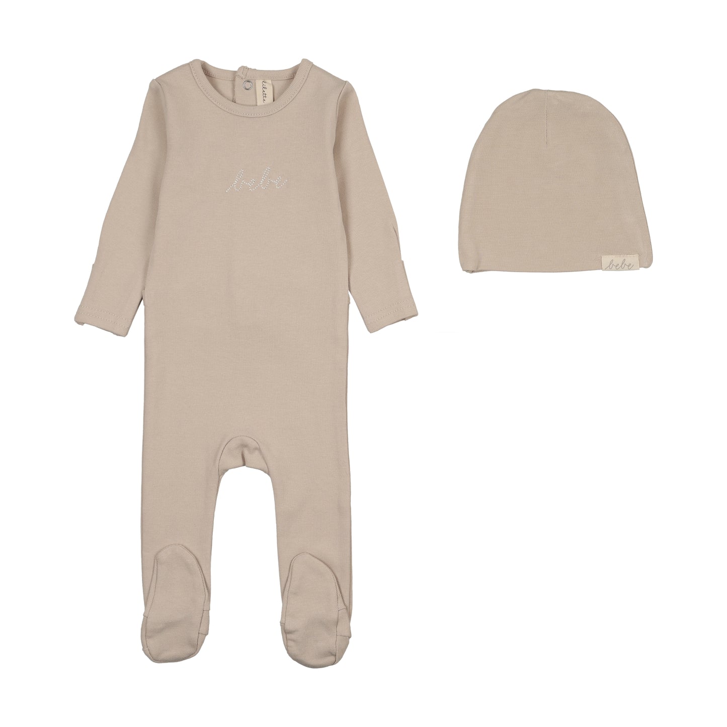 Lilette Take Me Home Bebe Footie Set-Oat