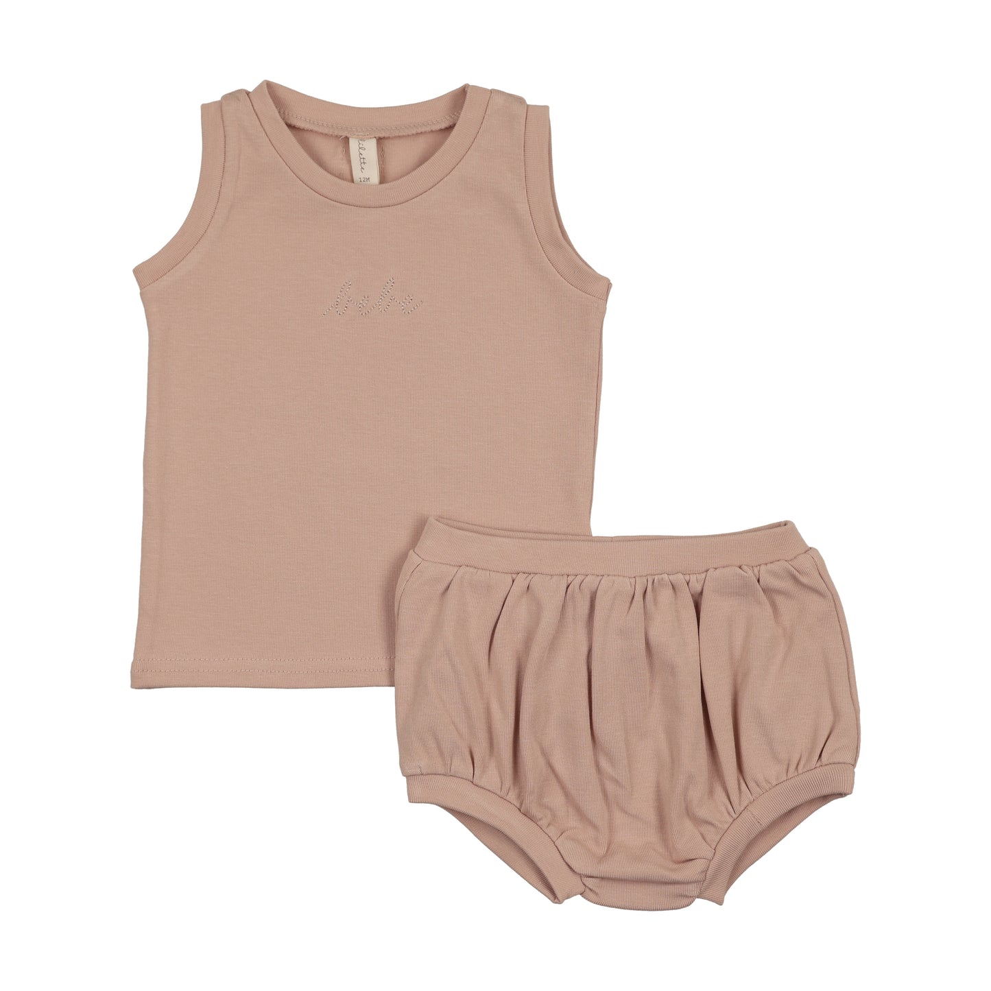 Lilette Bebe Tank Top Set- Dusty Pink
