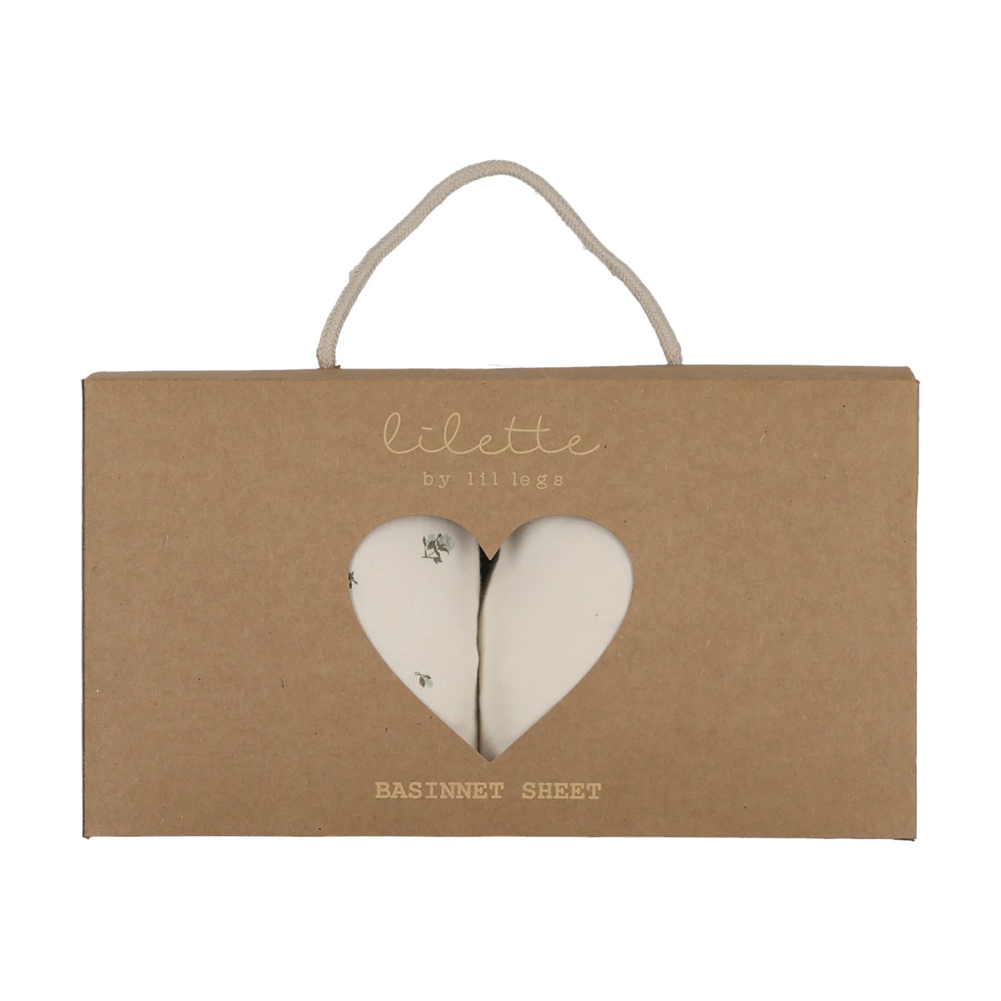 Lilette Rosebud Bassinet Sheet -Rosebud Blue