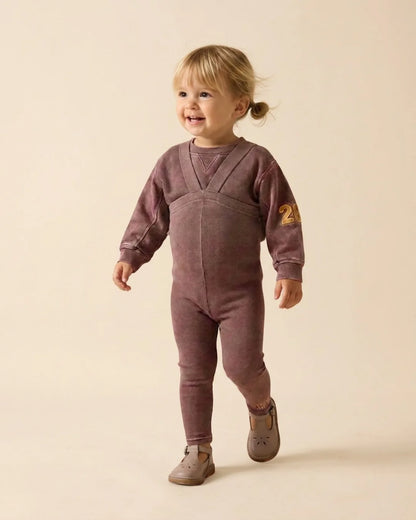 Lil Legs Wash Toddler Suspender Set -  Misty Lilac