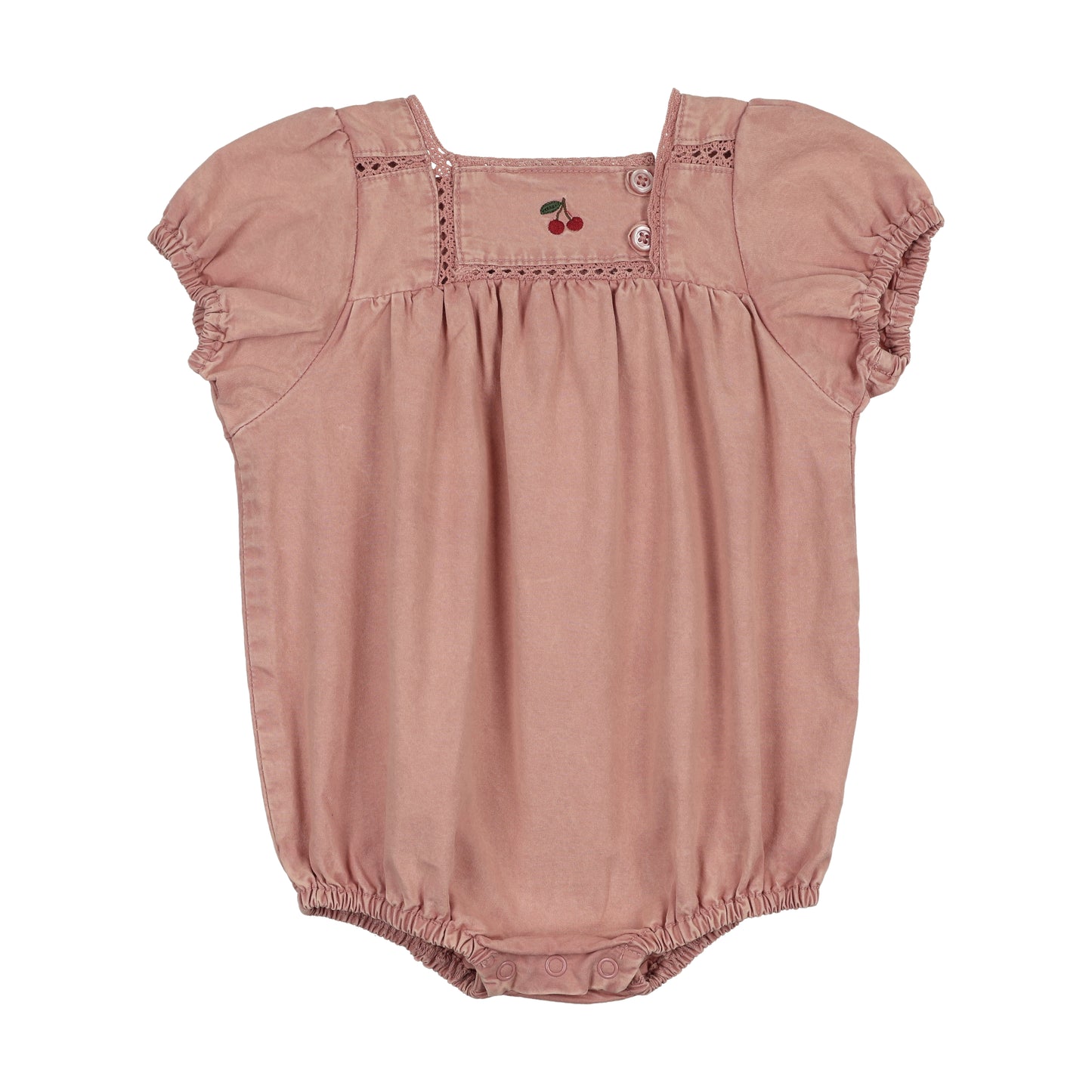 Lil Legs Denim Capsule Girls Romper - Pink Wash