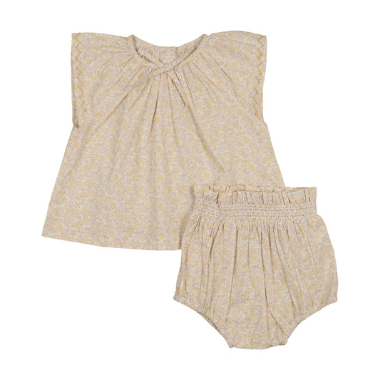 Lil Legs Sunny Blossoms Set- Yellow